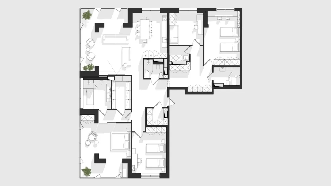 220㎡住宅設計,大平層設計,現代風格大平層設計,國外大平層設計,國外住宅設計案例,國外現代風格住宅設計,現代風格住宅設計,現代風格住宅案例,家裝設計,nteam.design