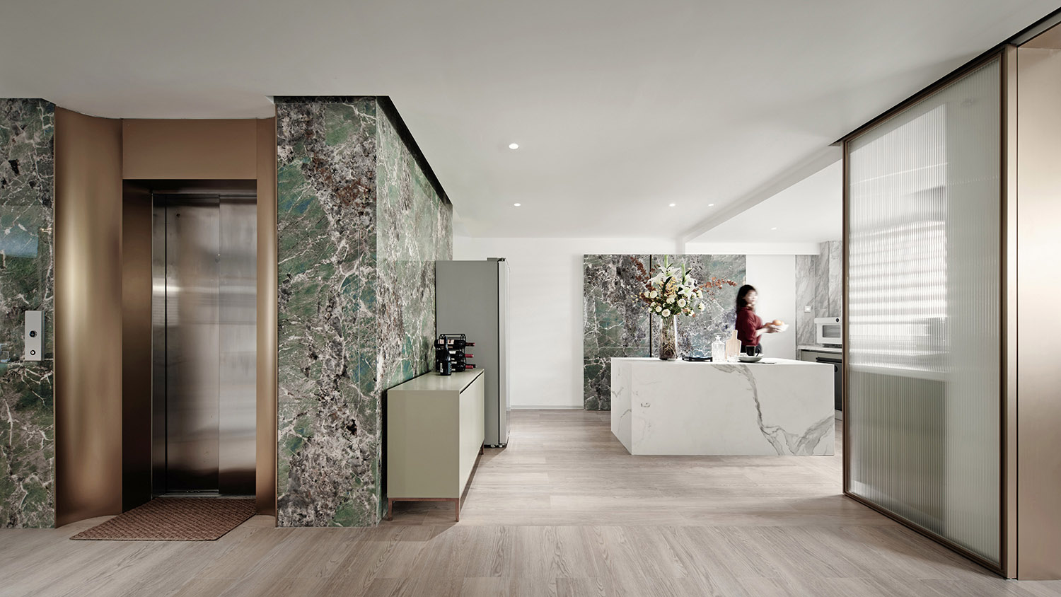 150㎡家裝設計,住宅設計案例,家裝設計,住宅設計,現代風格住宅設計,公寓設計,公寓設計案例,清石設計,清石設計案例,QUCESS