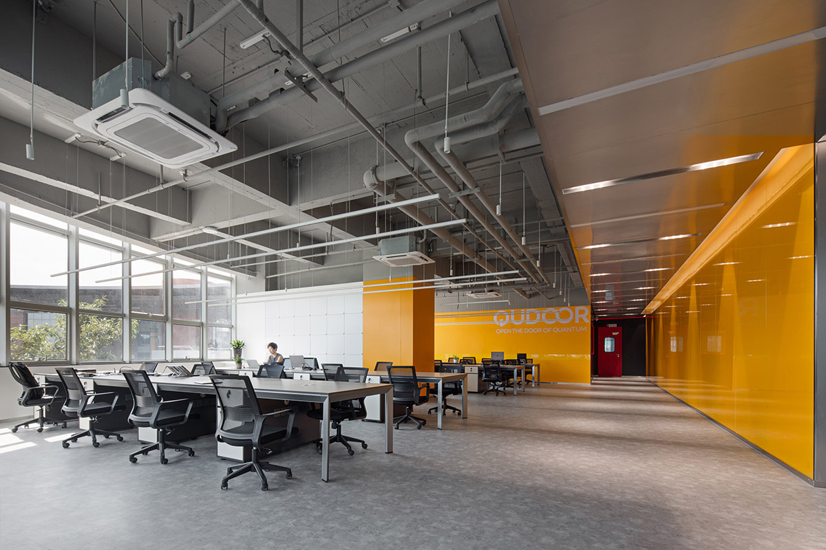 辦公室設計,科技公司辦公室設計,珠海辦公室設計,辦公室設計案例,科技公司辦公室設計案例,開放式辦公室設計,現代風格辦公室設計,啟科量子辦公室,韶康設計