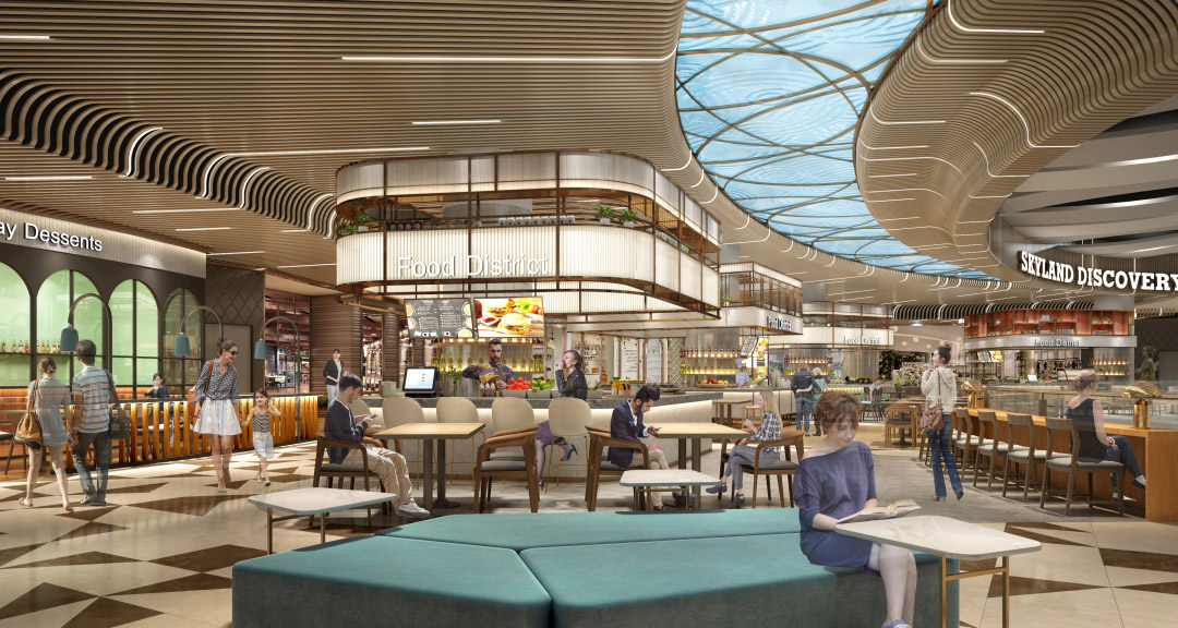 餐飲空間,食通天,美食廣場設計,美食街設計,華潤萬象城美食街,沈陽萬象城美食街,金楓設計