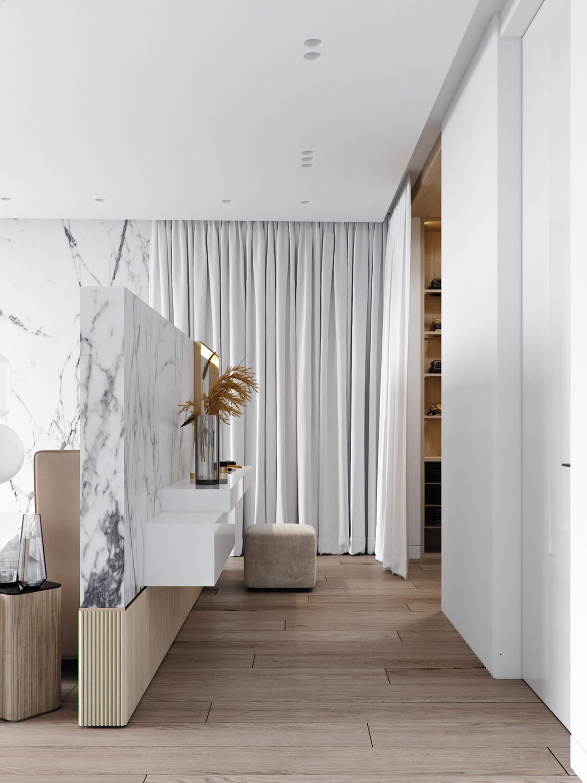 輕奢複式公寓,原木色+輕奢,複式公寓,複式設計,Alina Tsaunya,Alina Tsaunya設計作品,原木色+輕奢，別致的生活美學,複式設計案例