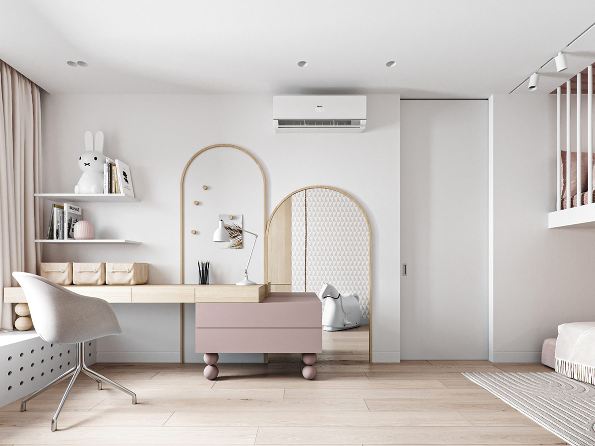 輕奢複式公寓,原木色+輕奢,複式公寓,複式設計,Alina Tsaunya,Alina Tsaunya設計作品,原木色+輕奢，別致的生活美學,複式設計案例