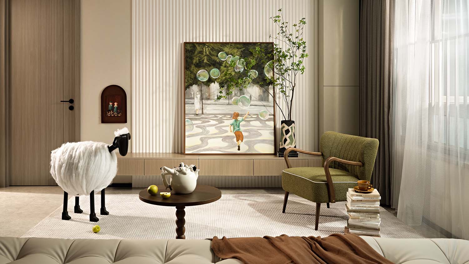 IF DESIGN,福州萬科城市之光樣板間,羽果設計,東方意境,樣板間設計,羽果設計作品,福州萬科樣板間設計