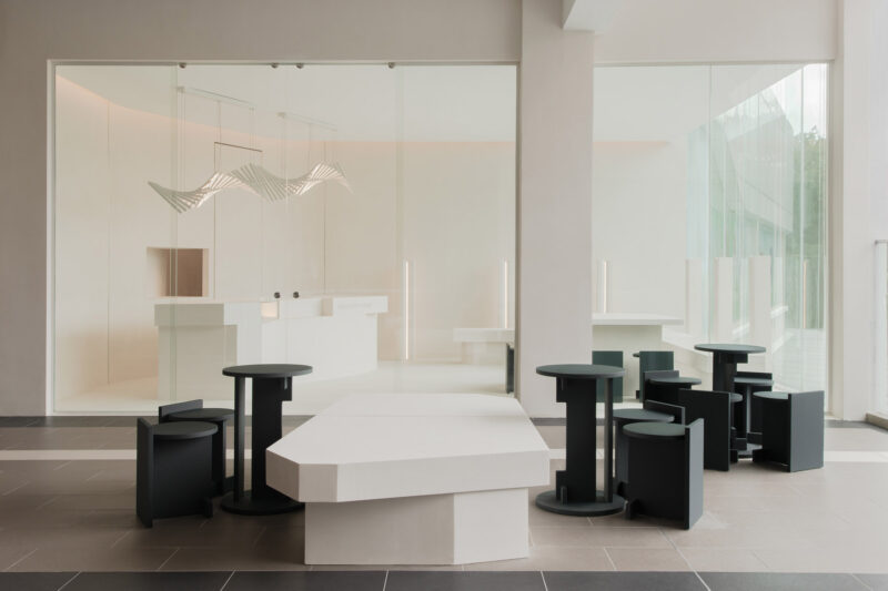 Empt Studio〡57㎡，極致極簡咖啡店-Baker Next Door