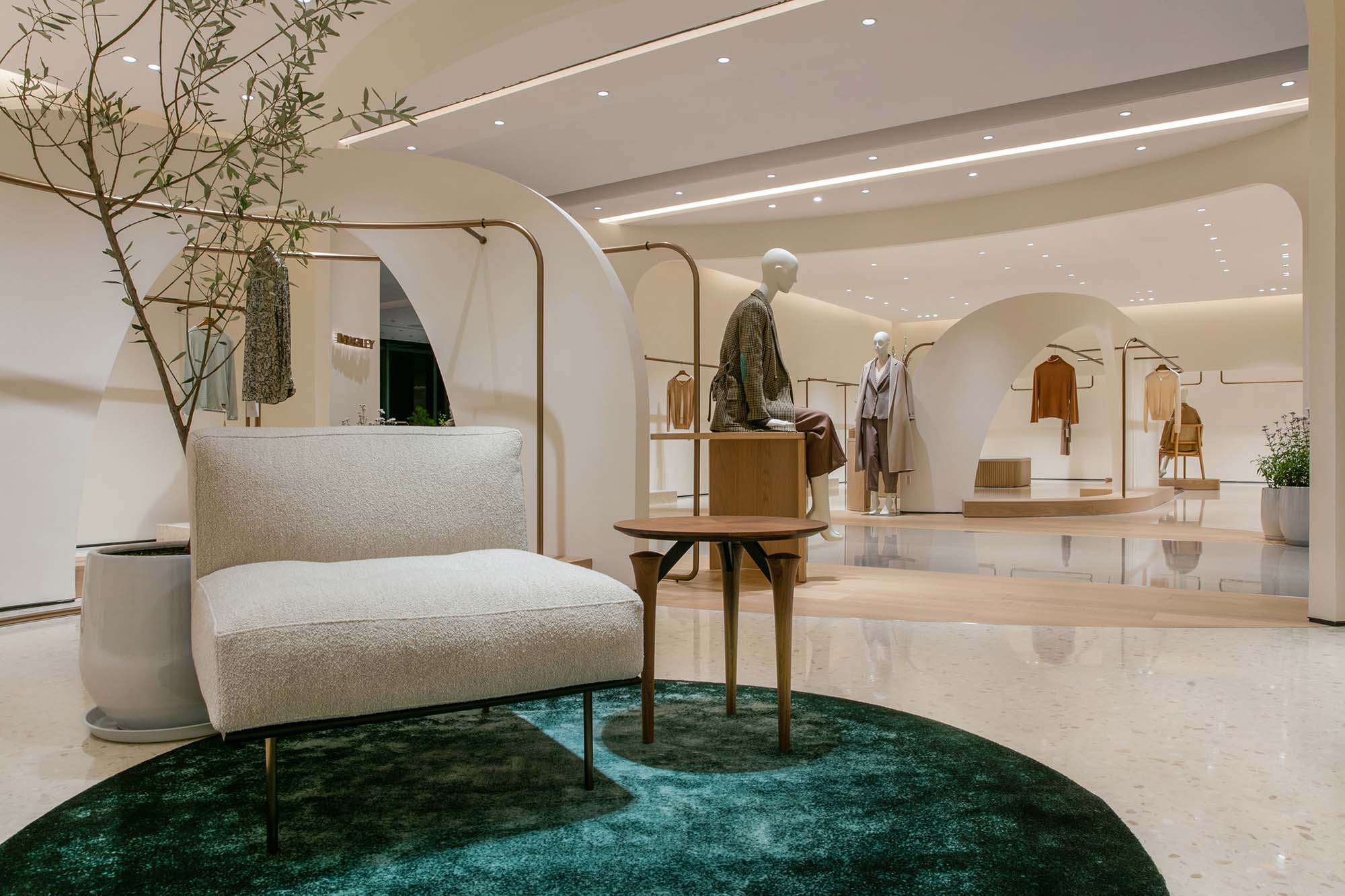 JYDP,FLORA&aiLEY上海鼎源路店,FLORA&aiLEY,JYDP間睦設計,服裝設計案例,女裝店,女裝服裝店設計,女裝品牌形象店