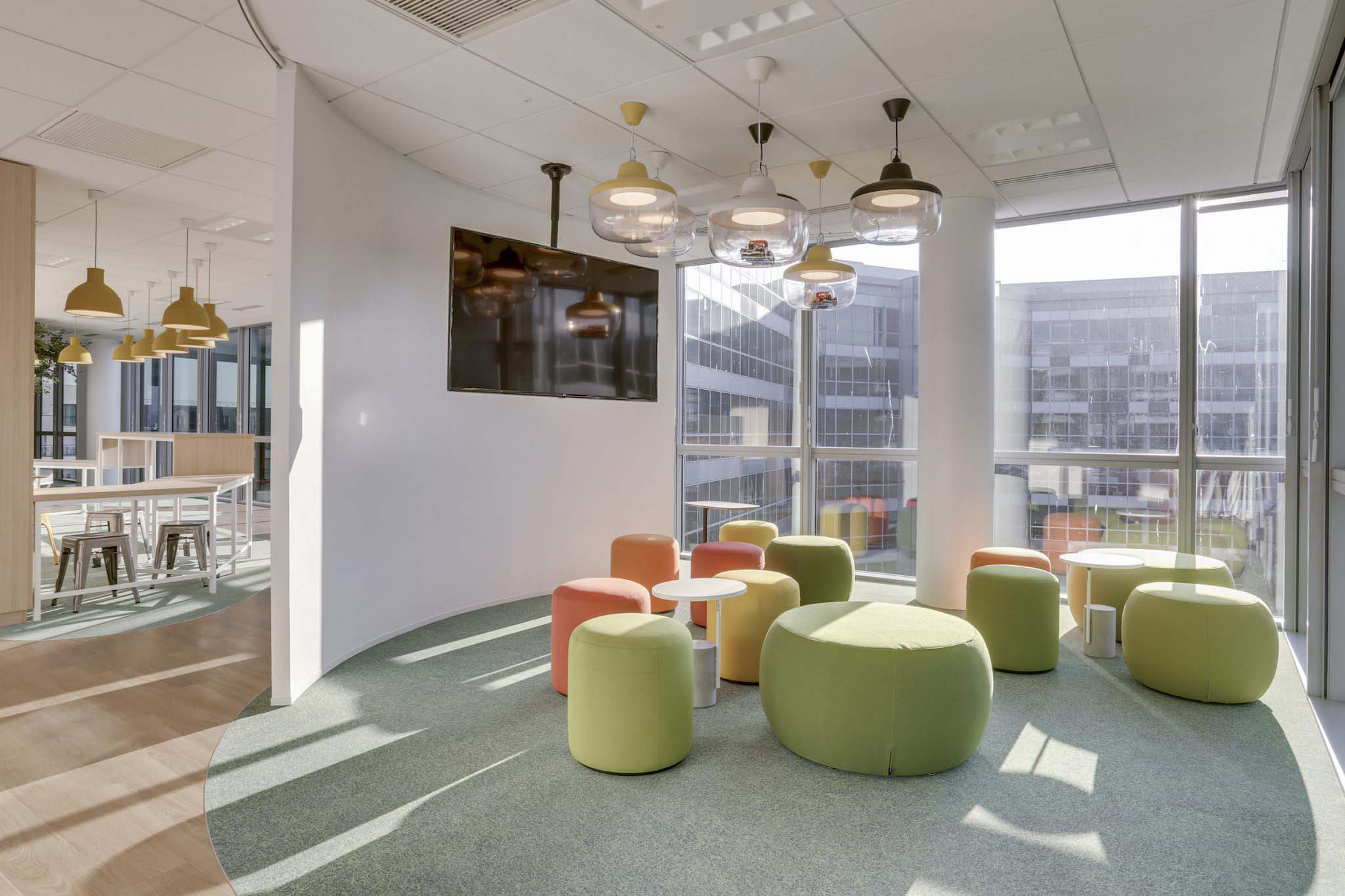 百事可樂巴黎辦事處,辦公室設計案例,Pepsico Offices,百事可樂辦公室設計,Tétris,國外辦公室設計,Tétris design