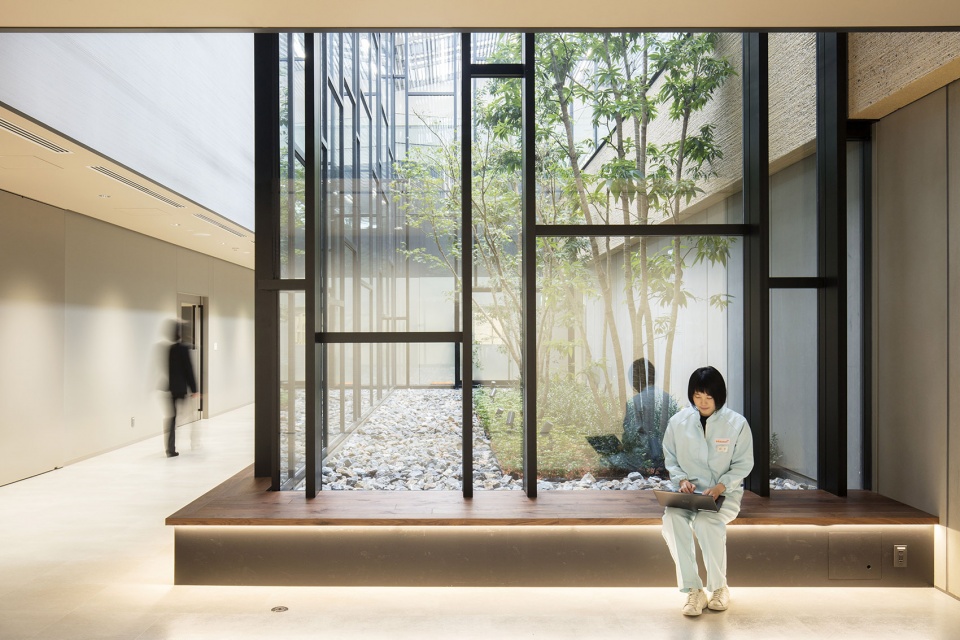 日建設計,辦公室設計,開放式辦公室設計,辦公室設計案例,龜甲萬中央研究所,日本辦公室設計,日本龜甲萬中央研究所