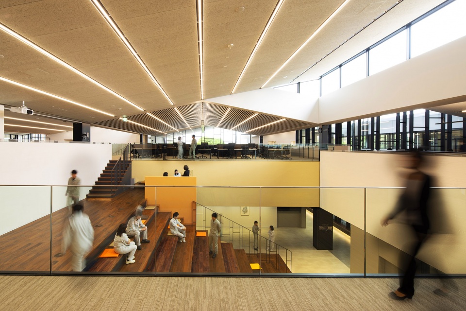 日建設計,辦公室設計,開放式辦公室設計,辦公室設計案例,龜甲萬中央研究所,日本辦公室設計,日本龜甲萬中央研究所