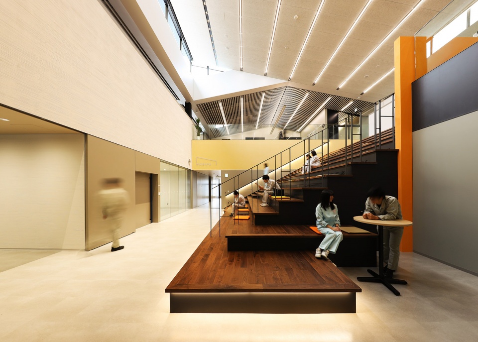 日建設計,辦公室設計,開放式辦公室設計,辦公室設計案例,龜甲萬中央研究所,日本辦公室設計,日本龜甲萬中央研究所
