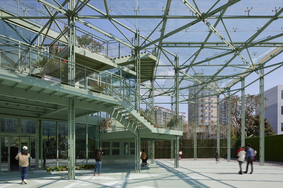 公共空間設計,建築設計,展廳設計,花房驛站,SUSAS2021花房驛站,上海花房驛站同濟原作設計工作室,原作設計工作室