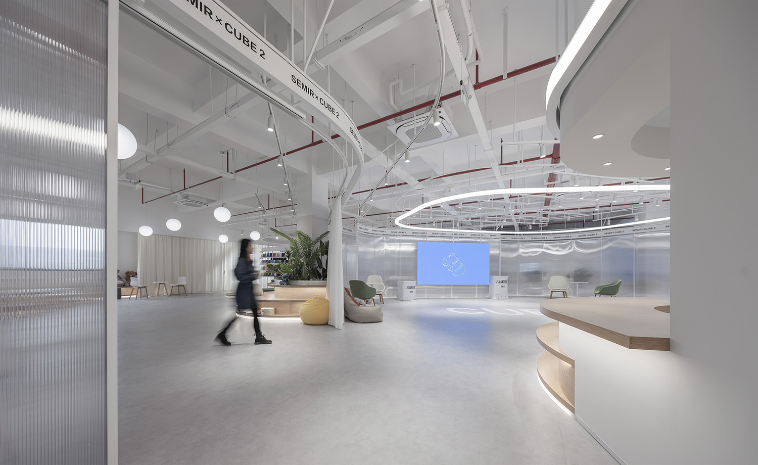 展廳設計,材料展廳設計,森馬展廳設計,上海森馬展廳,創意中心設計,森馬材料創意中心,上海森馬材料創意中心,予舍予築,予舍予築設計,予舍予築設計作品