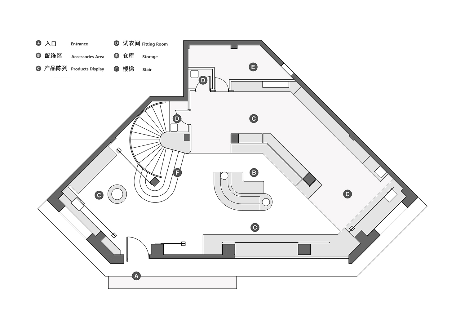 商業空間設計,集合店設計,零售店設計,服裝店設計,買手店設計,服裝集合店設計,武漢集合店設計,QYF集合店,QYF,武漢QYF,上術設計事務所,上術設計,Sun Concepts Office