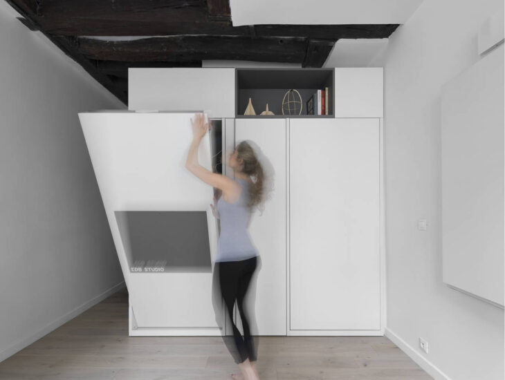 EDB STUDIO | 16㎡，巴黎極致創意單身小公寓