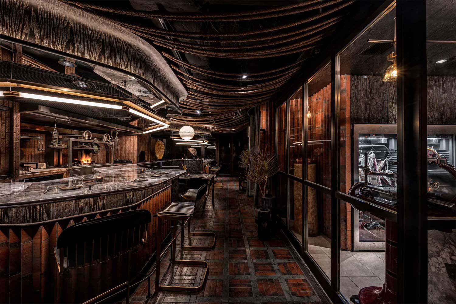 185㎡餐廳設計,MR Studio,Fireside餐廳,Hong Kong Fireside restaurant,餐廳設計案例,香港餐廳設計