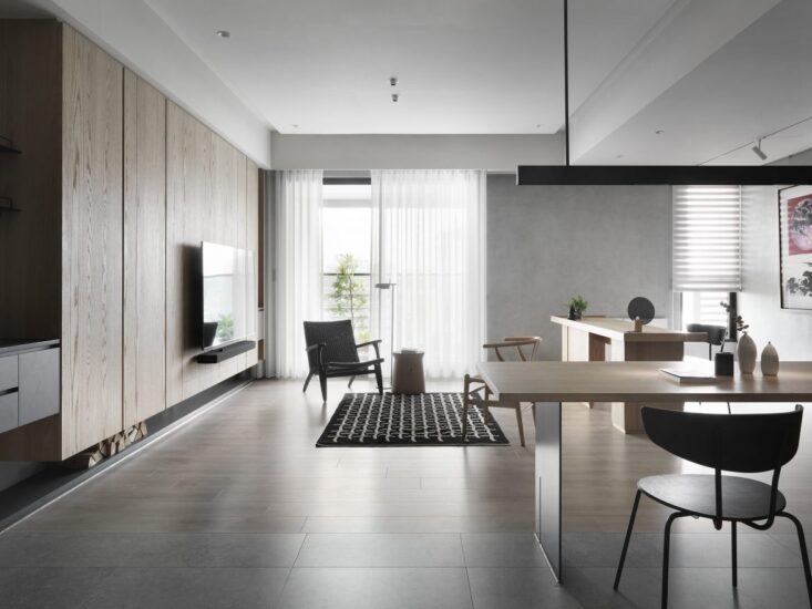 TT DESIGN STUDIO | 107㎡，原木色與微水泥的絕美搭配!