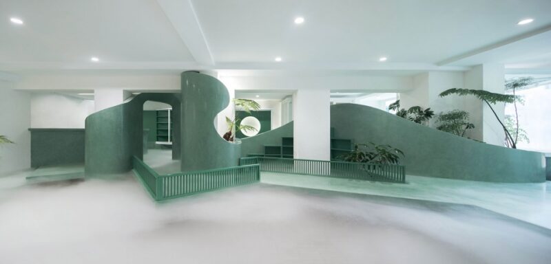 介介工作室 | 北京書店茶室-“青綠雲屋”的半潭雲霧七台亭