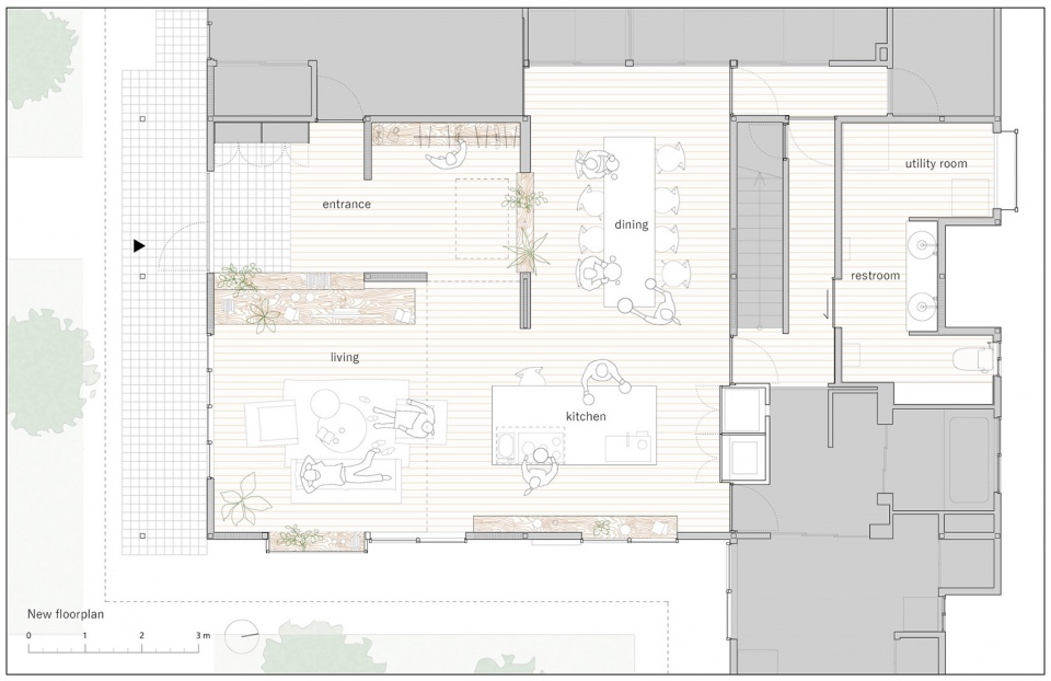 97㎡家裝設計,住宅設計案例,家裝設計,住宅設計,現代風格住宅設計,日本住宅設計,日本家裝設計,日本住宅設計案例,Jorge Almazán Architects