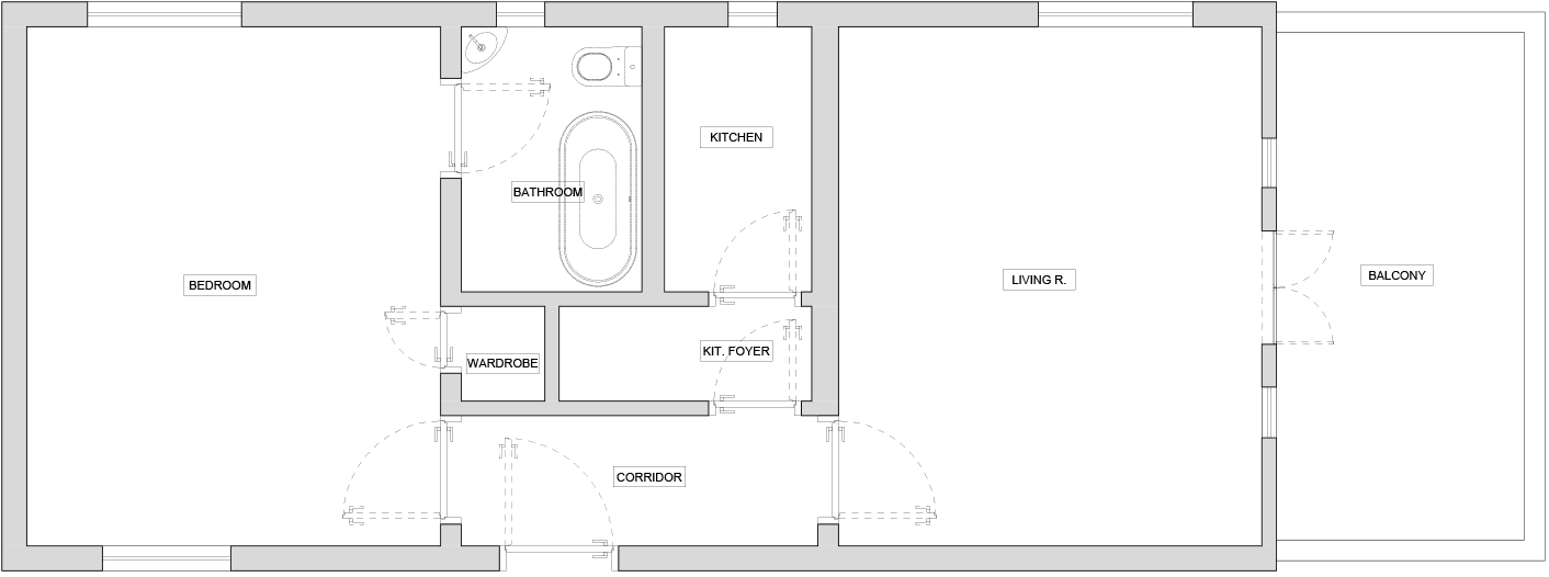60㎡公寓設計,公寓設計,60㎡,小戶型設計,小戶型設計案例,開放式布局,上海公寓設計,上海小戶型設計,老宅改造,老宅翻新,Offhand Practice