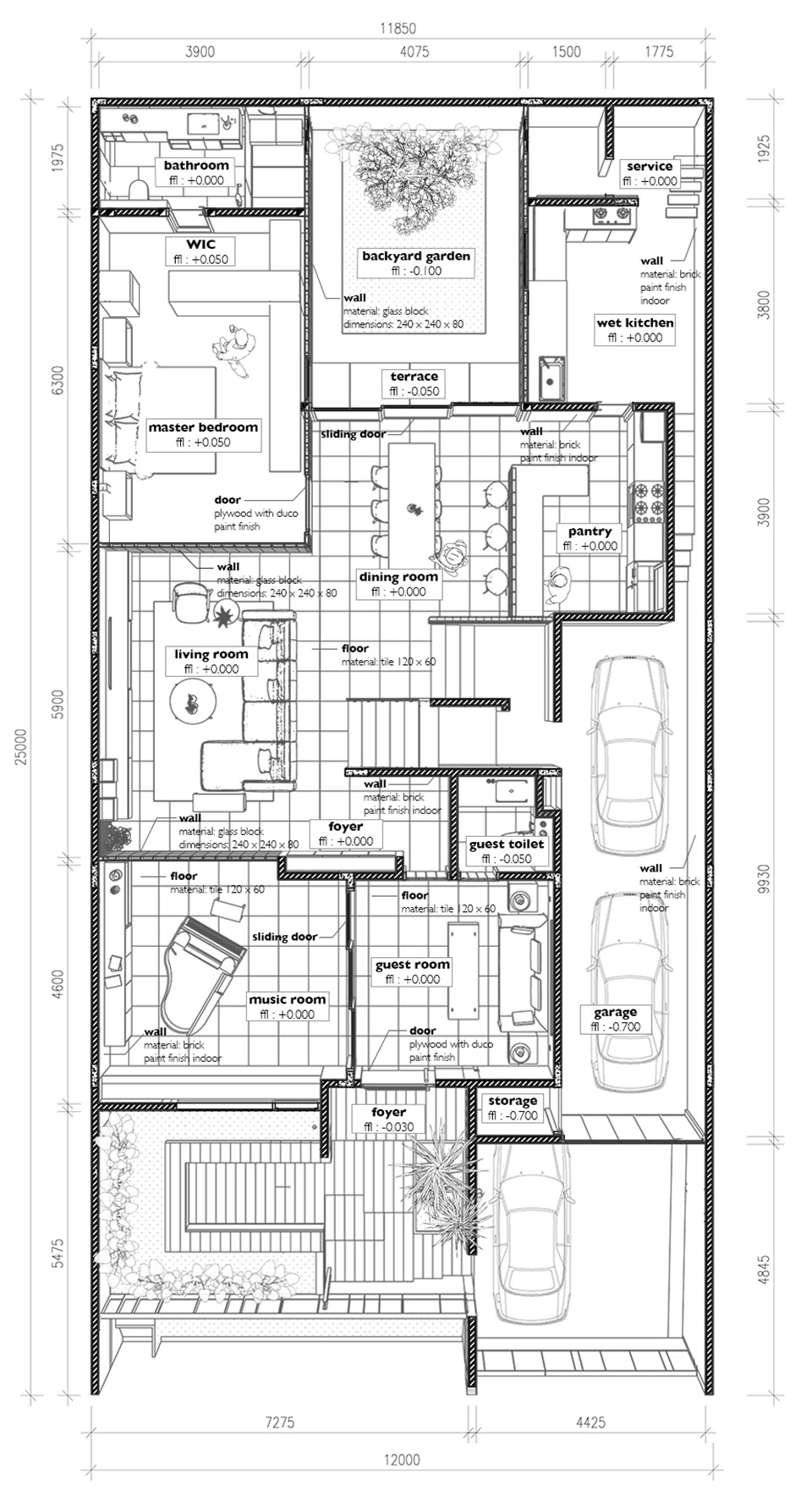 525㎡別墅設計,525㎡,別墅設計,住宅設計,國外別墅設計,國外住宅設計,獨棟住宅改造,別墅設計案例,折射屋,雅加達折射屋,RAD+ar,RAD+ar設計公司