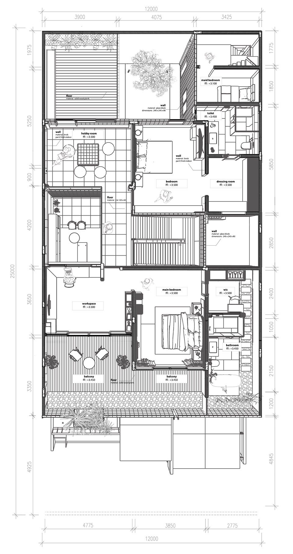 525㎡別墅設計,525㎡,別墅設計,住宅設計,國外別墅設計,國外住宅設計,獨棟住宅改造,別墅設計案例,折射屋,雅加達折射屋,RAD+ar,RAD+ar設計公司