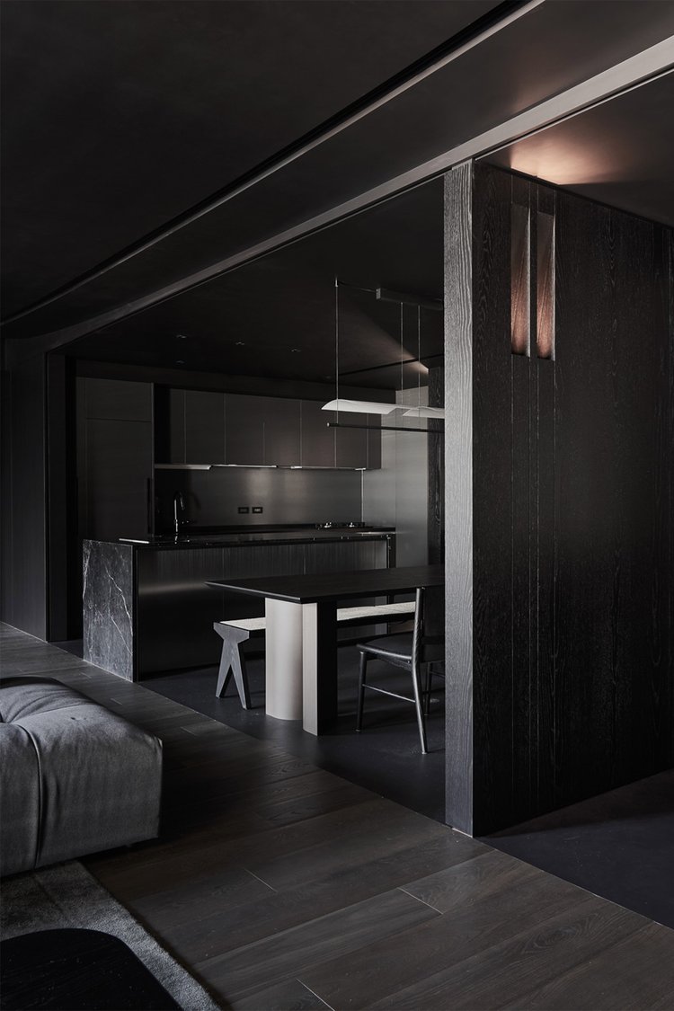 132㎡,酷黑風格公寓,公寓設計案例,台灣設計,Degree Design,公寓設計,個性公寓