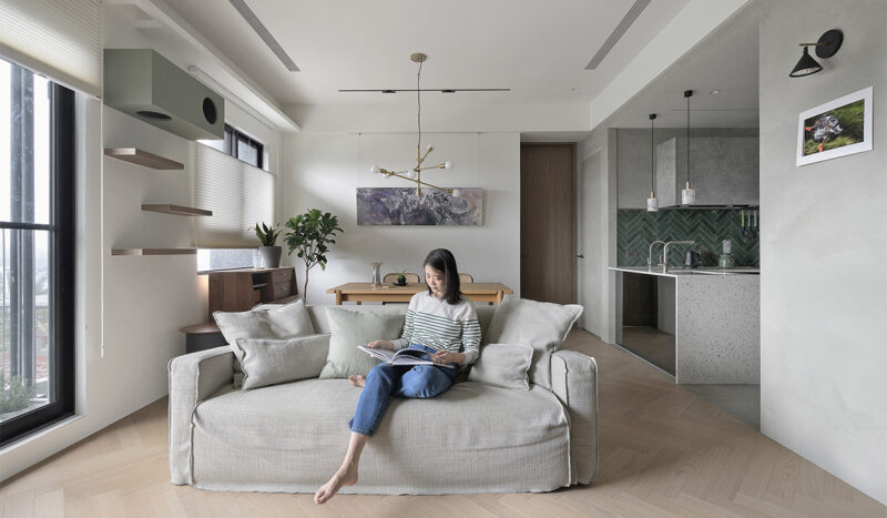 沐光植境設計 | 60㎡，簡約穩斂小宅