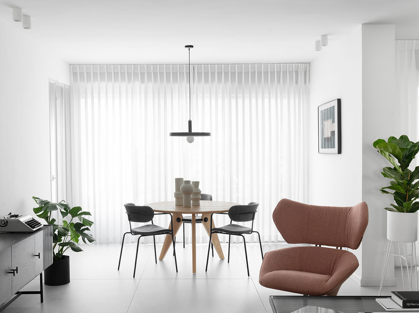 Studio ETN,130㎡,以色列,公寓設計案例,白色+原木色,北歐風格,國外公寓設計,公寓設計方案