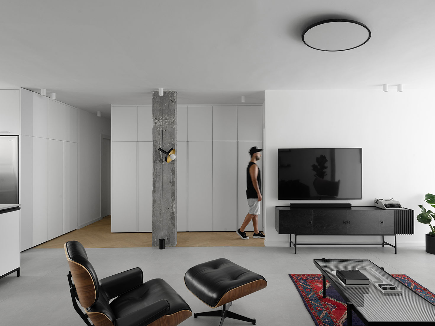 Studio ETN,130㎡,以色列,公寓設計案例,白色+原木色,北歐風格,國外公寓設計,公寓設計方案