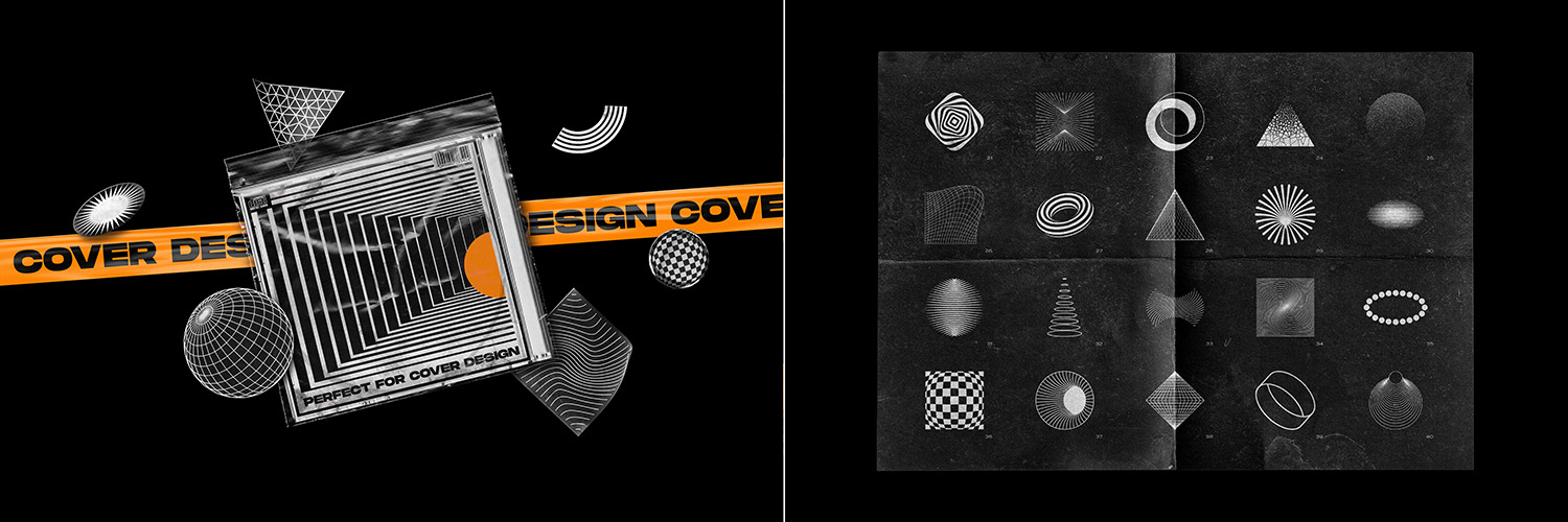 創意元素矢量圖集,創意三維元素,矢量圖集,3D線框矢量圖集,設計師的靈感,讓設計更有趣,設計師必備創意素材