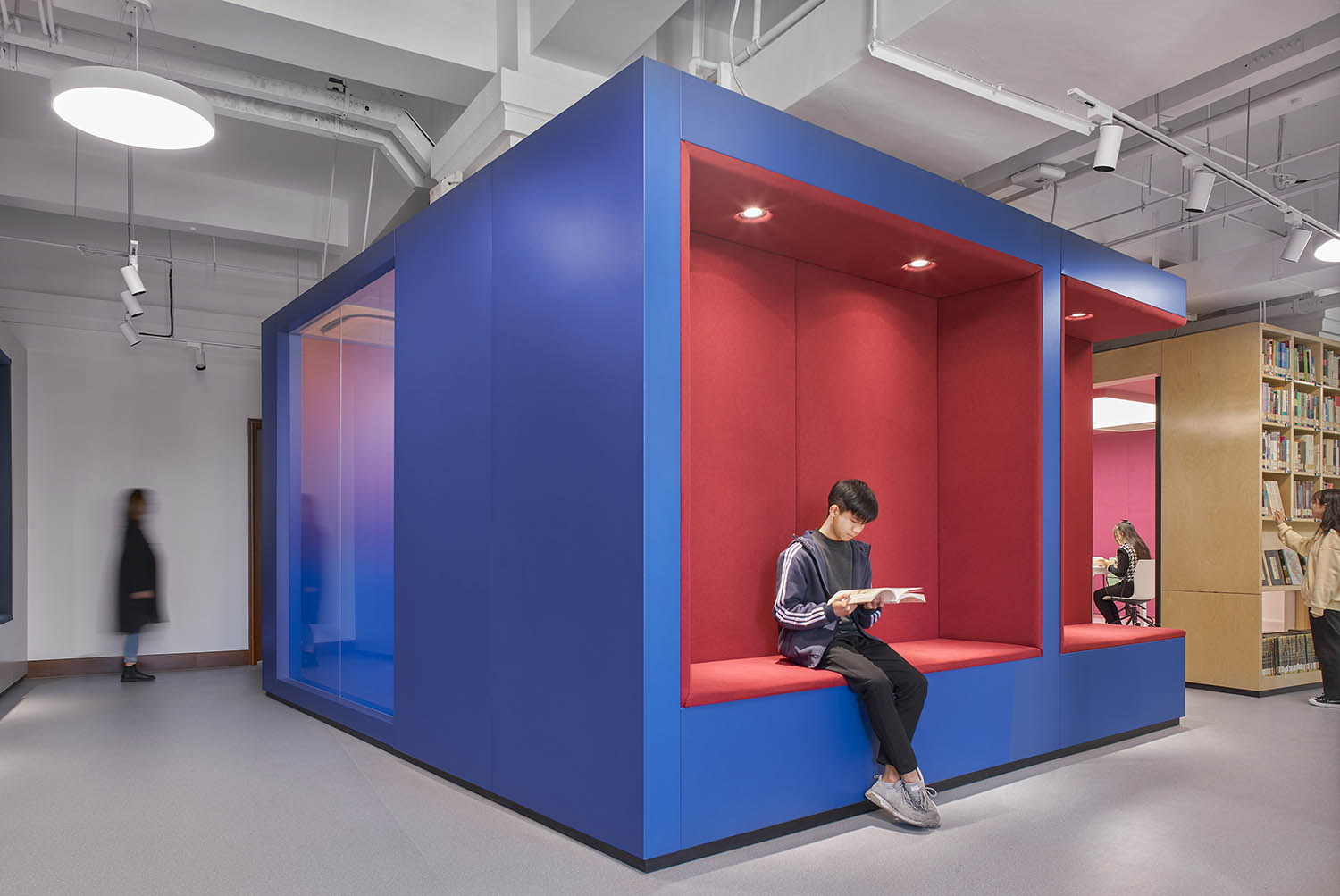 餘論設計,YUDESIGNS,浙江外國語學院圖書館設計,圖書館設計,圖書館設計案例,學校圖書館,浙江外國語學院圖書館