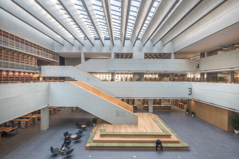 圖書館設計,校園圖書館設計,大學圖書館設計,北京圖書館設計,北京校園圖書館,北工大圖書館,北京工業大學逸夫圖書館,北京工業大學圖書館,WAU建築事務所,WAU建築,WAU建築設計