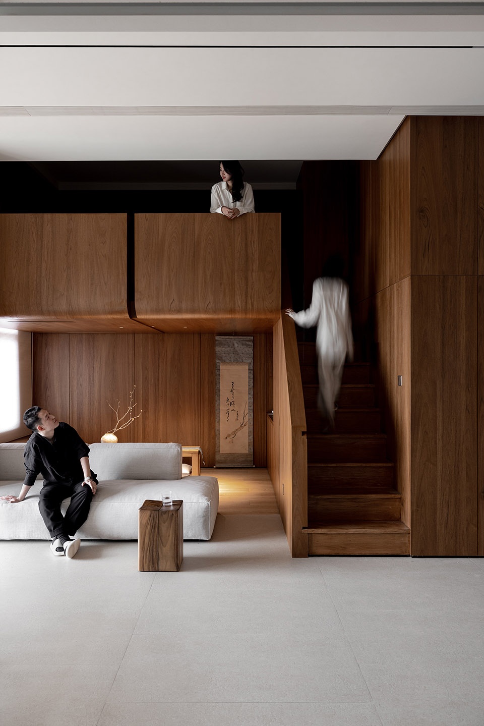 住宅設計,公寓設計,原木色,125㎡住宅設計,125㎡,有棲,夾層住宅設計,杭州家裝設計,杭州住宅設計,住宅設計案例,木卡工作室,MUKA ARCHITECTS