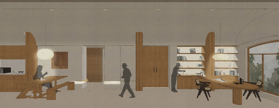 住宅設計,公寓設計,原木色,125㎡住宅設計,125㎡,有棲,夾層住宅設計,杭州家裝設計,杭州住宅設計,住宅設計案例,木卡工作室,MUKA ARCHITECTS