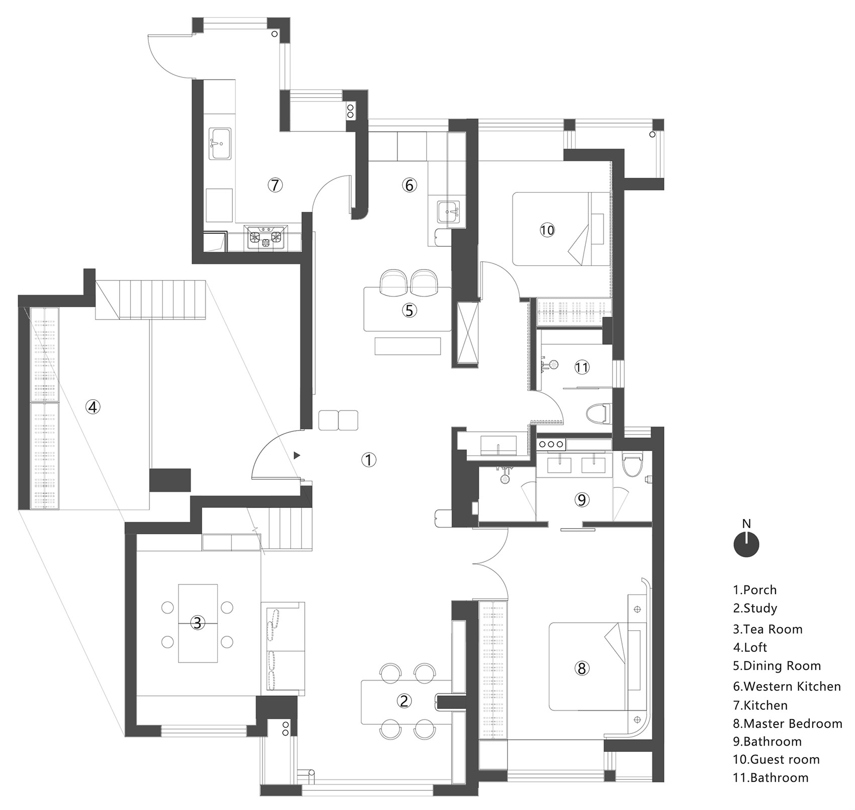 住宅設計,公寓設計,原木色,125㎡住宅設計,125㎡,有棲,夾層住宅設計,杭州家裝設計,杭州住宅設計,住宅設計案例,木卡工作室,MUKA ARCHITECTS