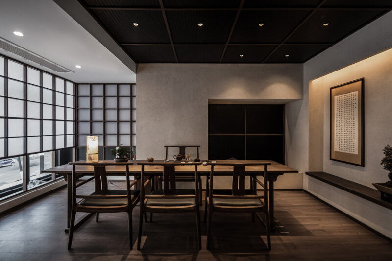 門覺建築 | 嘉興“一徑抱幽山,居然城市間”-垂直園林裏的茶室