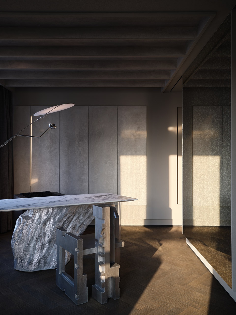 370㎡大平層設計,370㎡,住宅設計案例,大平層設計,侘寂風格住宅設計,侘寂風格住宅,大平層設計案例,南京住宅設計,南京大平層設計,南京“劇場”住宅,ht DESIGN STUDIO,ht DESIGN