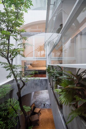 rear studio｜4m*17m，越南獨棟住宅K之家