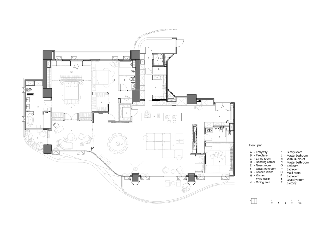 水相設計作品,大平層設計案例,現代風格住宅設計,水相設計,350㎡,豐盈海,新北,台灣設計,水相設計案例,李智翔