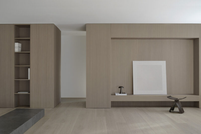 Deza Setien | 120㎡，馬德裏原木色+白色極簡風格公寓