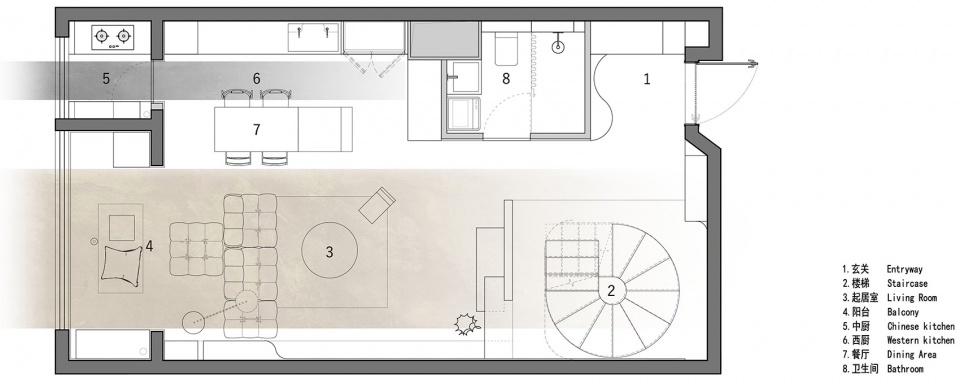 160㎡住宅設計,160㎡,複式住宅設計,家裝設計,北京複式設計,北京住宅設計,複式住宅設計案例,住宅設計案例,墉舍,辰境設計,辰境設計作品