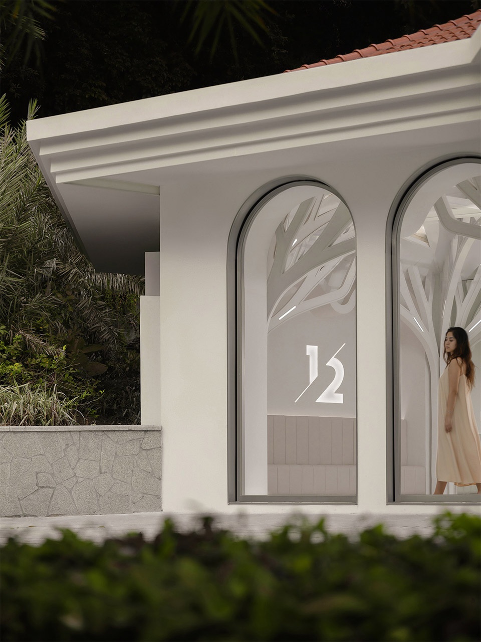 咖啡店設計,咖啡店設計案例,現代風格咖啡店設計,漳廈門咖啡店設計,二分之一咖啡,½咖啡,½,廈門½,廈門二分之一咖啡(鼓浪嶼店),二分之一咖啡鼓浪嶼店,寸匠熊貓,寸匠熊貓NANA,寸匠熊貓建築設計