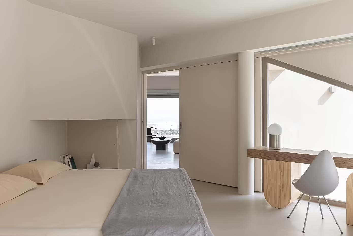 度假別墅,國外別墅設計,度假別墅設計案例,希臘,聖托裏尼島,Kapsimalis Architects,別墅設計,微水泥,建築設計