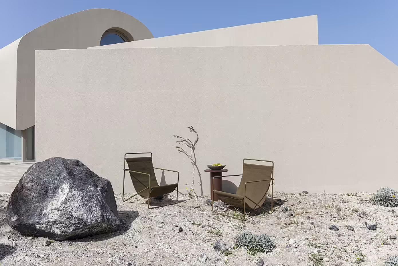 度假別墅,國外別墅設計,度假別墅設計案例,希臘,聖托裏尼島,Kapsimalis Architects,別墅設計,微水泥,建築設計