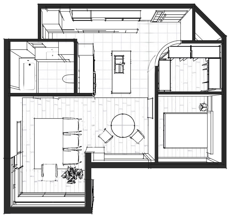 87㎡公寓設計,公寓設計,87㎡,住宅設計,小戶型設計,小戶型設計案例,上海公寓設計,上海住宅設計,老宅改造,老宅翻新,公寓改造,當土設計