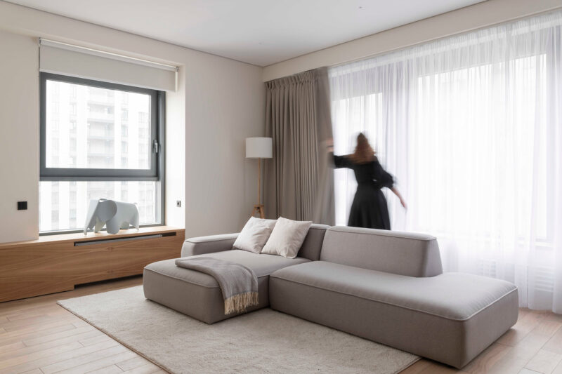 DDD Architects | 60㎡，莫斯科白色+原木色溫馨小宅