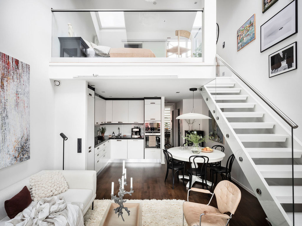 ENTRANCE,閣樓設計案例,小戶型設計案例,瑞典哥德堡,55㎡,閣樓,複式,閣樓裝修,閣樓改造設計