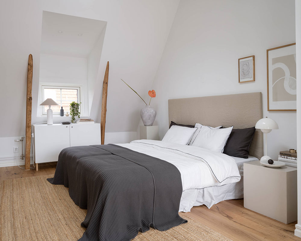 Ruetemple Studio,閣樓設計案例,小公寓設計案例,瑞典,95㎡,白色+原木風,閣樓裝修,閣樓設計方案,公寓設計