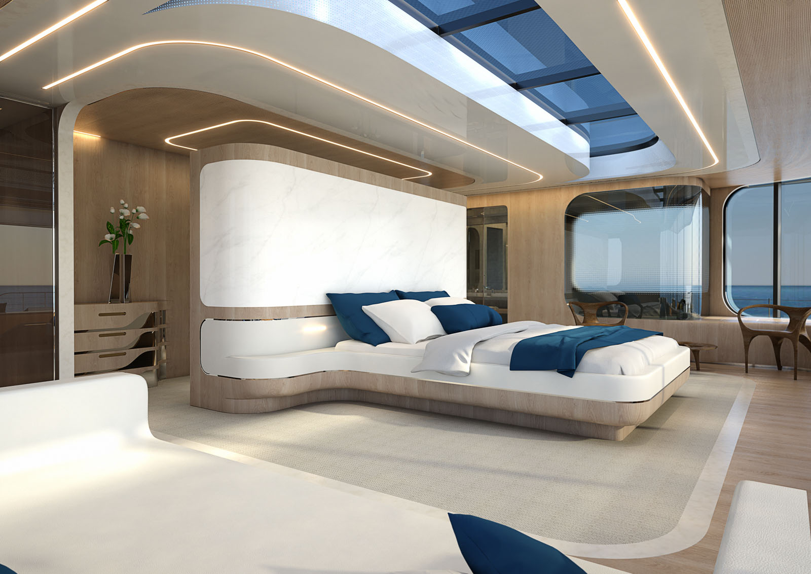 Zaha Hadid Architects (ZHA),紮哈·哈迪德,頂級遊艇,意大利,遊艇設計案例,米蘭,遊艇設計方案,豪華遊艇,雙體船,Oneiric,Rossinavi