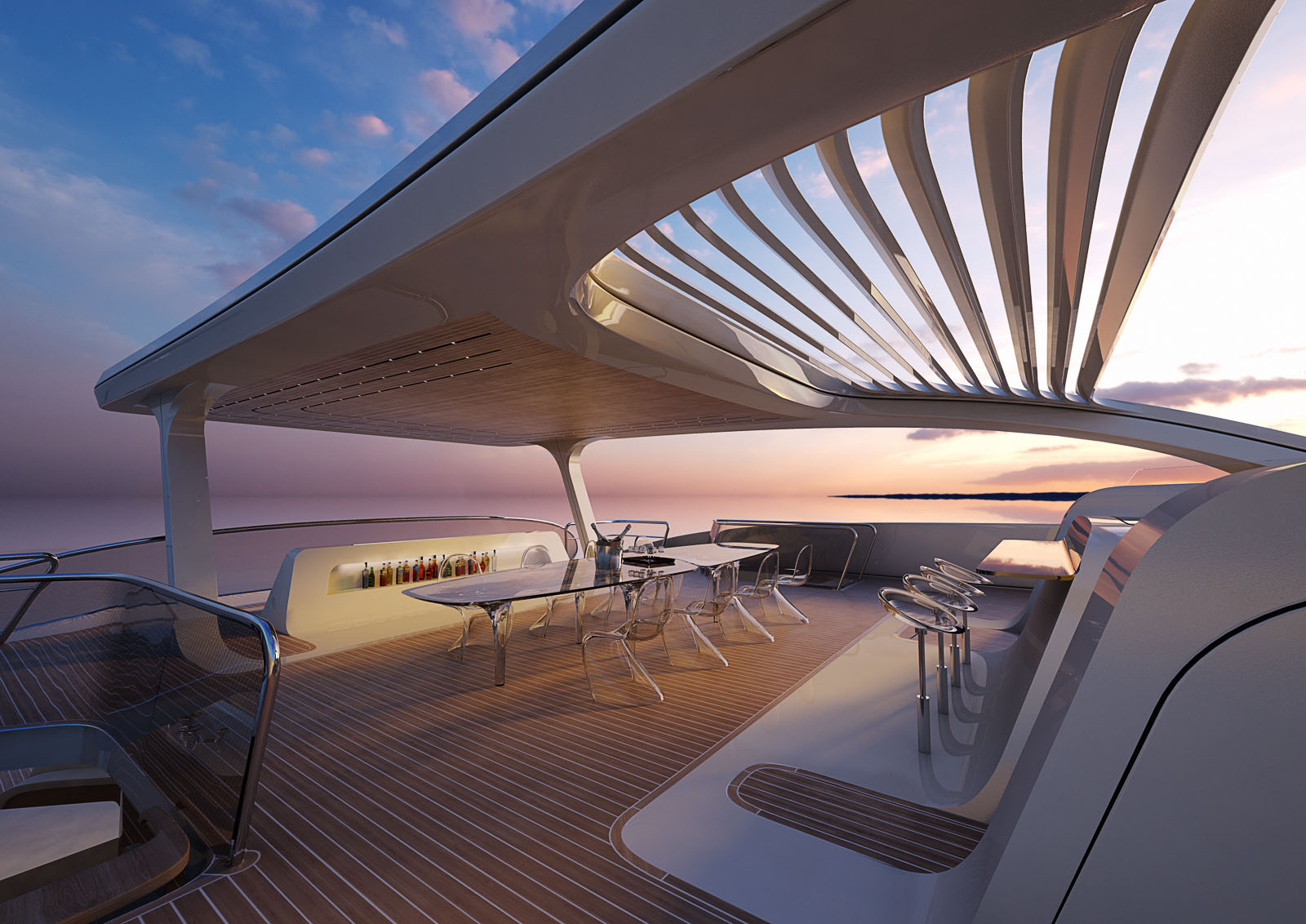 Zaha Hadid Architects (ZHA),紮哈·哈迪德,頂級遊艇,意大利,遊艇設計案例,米蘭,遊艇設計方案,豪華遊艇,雙體船,Oneiric,Rossinavi
