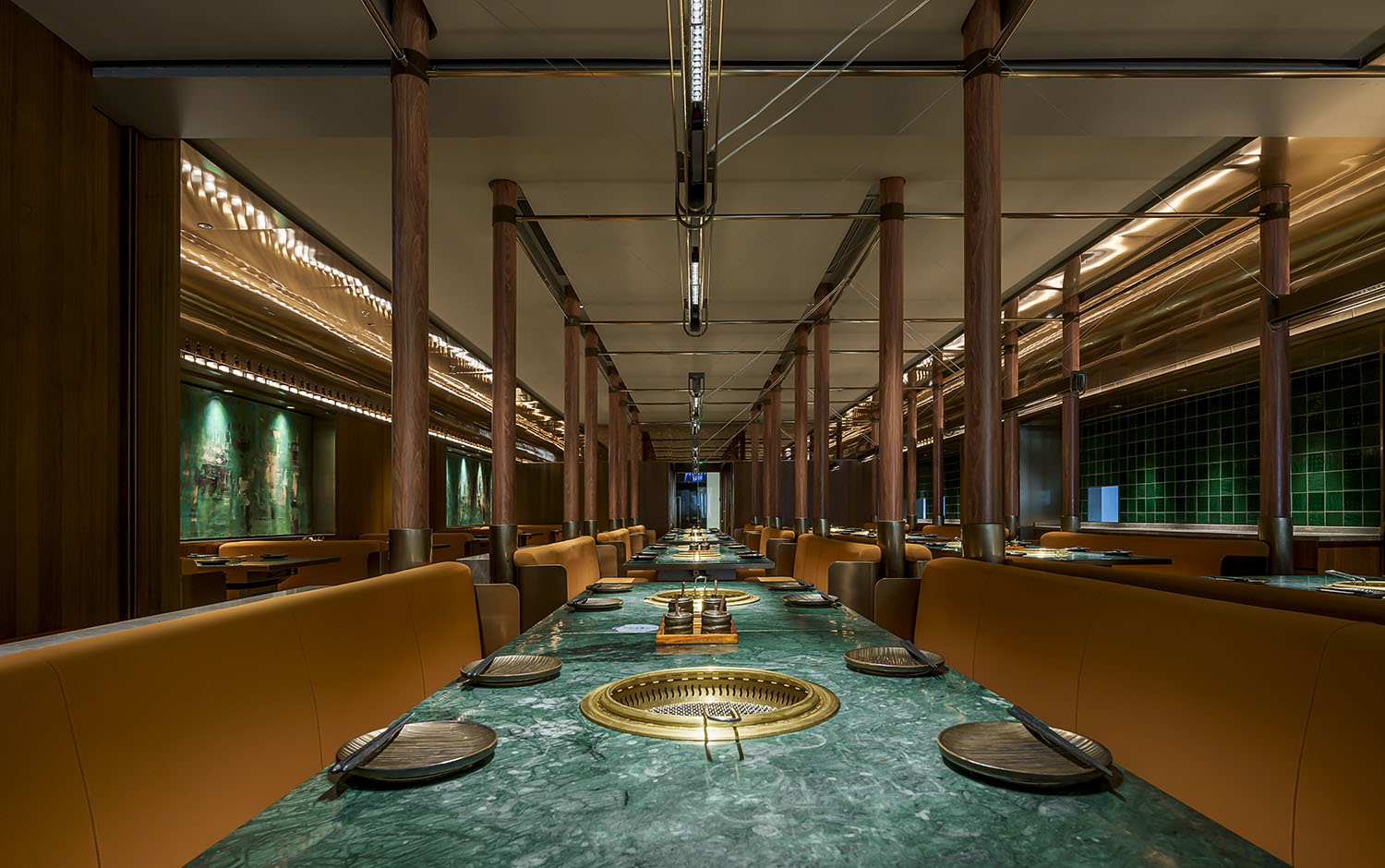 上海YO!NIKU日式燒肉酒吧餐廳,日式燒肉餐廳設計案例,杜茲設計,上海,上海餐廳設計,YO!niku,上海大寧久光,日式燒肉酒吧餐廳,餐廳裝修